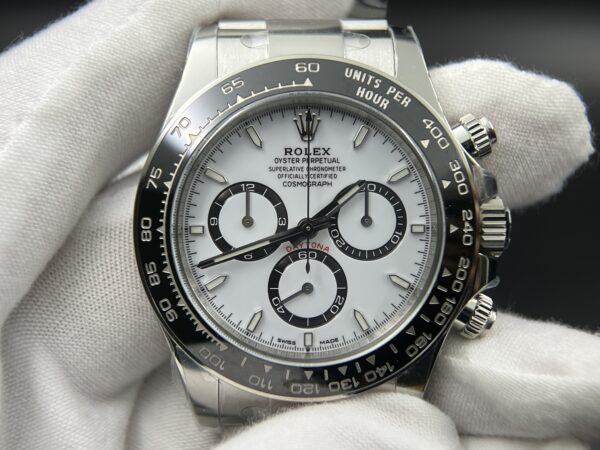 Daytona 126500 Panda Clean Factory 1:1 Best Edition 904L SS Case and Bracelet White Dial SH4131 - Image 2