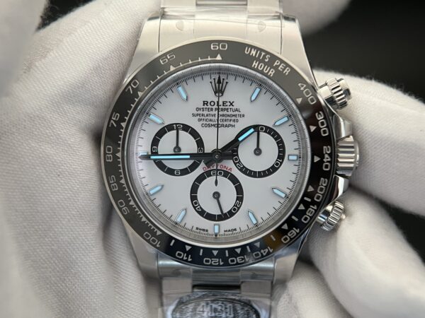 Daytona 126500 Panda Clean Factory 1:1 Best Edition 904L SS Case and Bracelet White Dial SH4131 - Image 7
