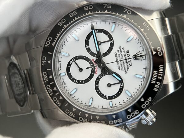 Daytona 126500 Panda Clean Factory 1:1 Best Edition 904L SS Case and Bracelet White Dial SH4131 - Image 9