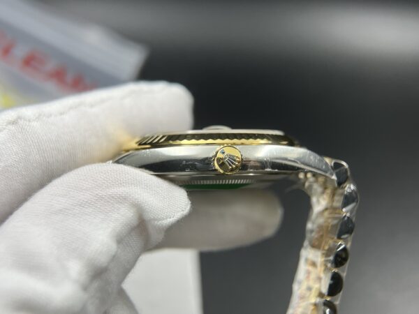 DateJust 41 126333 Clean 1:1 Best Edition 904L Steel Gray Dial Green Roman Marker on SS/YG Jubilee Bracelet VR3235 - Image 9