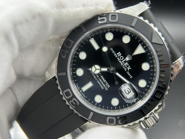 149 grams Yacht-Master 42mm 226659 VSF 1:1 Best Edition Black Ceramic Bezel on Black Rubber Strap V3 version - Image 3