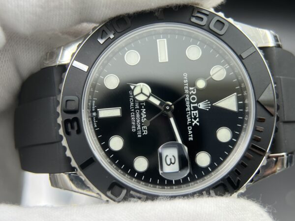 149 grams Yacht-Master 42mm 226659 VSF 1:1 Best Edition Black Ceramic Bezel on Black Rubber Strap V3 version - Image 6
