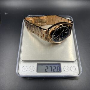 272 grams Overseas 4500V Tungsten shell Case Blue Dial on RG Bracelet A5100