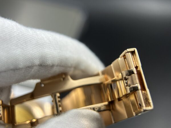272 grams Overseas 4500V Tungsten shell Case Blue Dial on RG Bracelet A5100 - Image 14