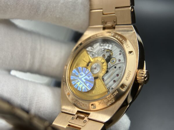 272 grams Overseas 4500V Tungsten shell Case Blue Dial on RG Bracelet A5100 - Image 16