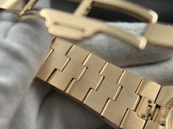 272 grams Overseas 4500V Tungsten shell Case Blue Dial on RG Bracelet A5100 - Image 17