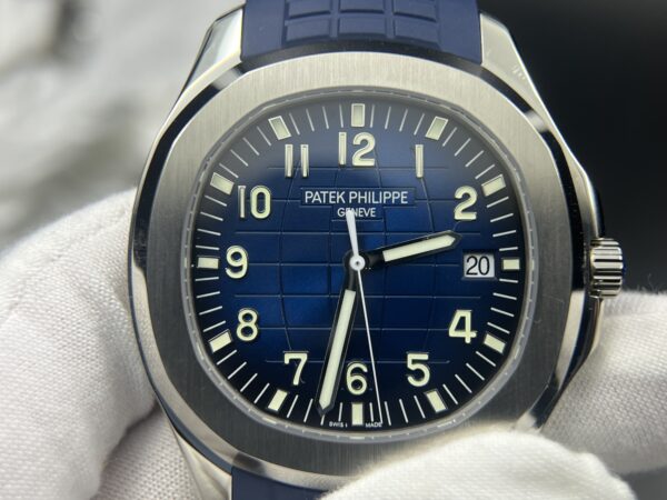 Aquanaut 5168  SS 3KF 1:1 Best Edition Blue Dial on Blue Rubber Strap A330 Super Clone V3 - Image 2