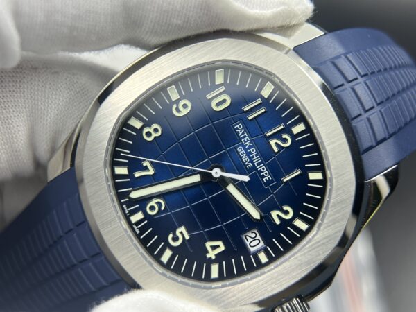 Aquanaut 5168  SS 3KF 1:1 Best Edition Blue Dial on Blue Rubber Strap A330 Super Clone V3 - Image 4