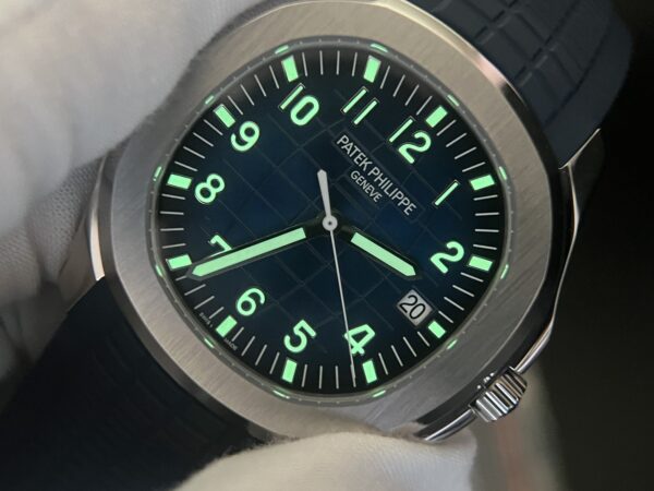 Aquanaut 5168  SS 3KF 1:1 Best Edition Blue Dial on Blue Rubber Strap A330 Super Clone V3 - Image 8