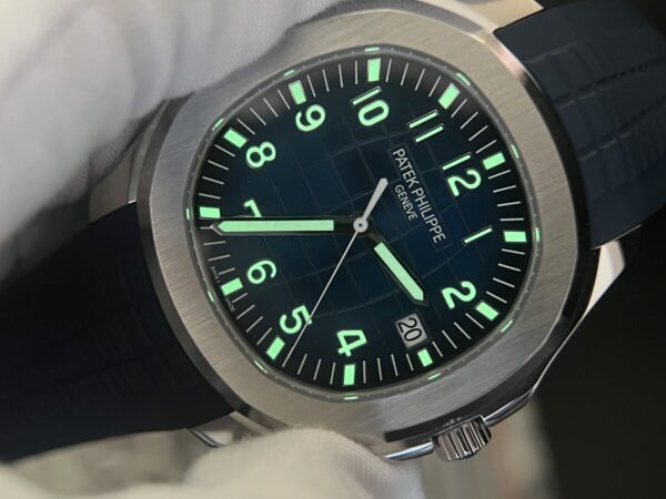 Aquanaut 5168  SS 3KF 1:1 Best Edition Blue Dial on Blue Rubber Strap A330 Super Clone V3 - Image 9