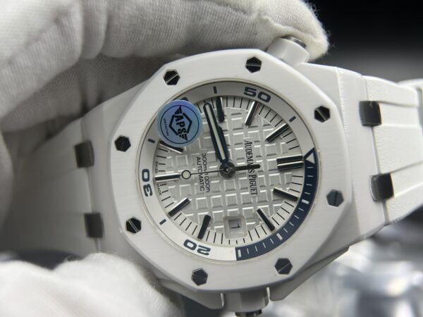 Royal Oak Offshore Diver 15707 White Ceramic APSF 1:1 Best Edition SA3120 Super Clone - Image 7