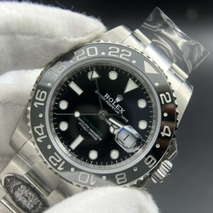 GMT-Master II 126710GRNR Black/gray Ceramic 904L Steel Clean Factory Best Edition on Jubilee and oyster Bracelet DD3285 V3 version