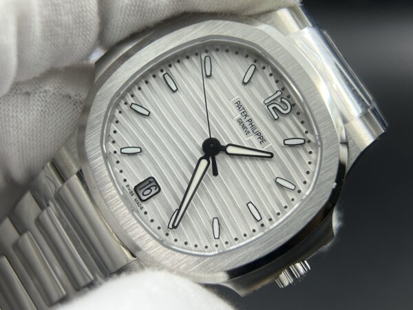 Nautilus 7118 Ladies SS 3KF 1:1 Best Edition White Dial on SS Bracelet 324CS - Image 4