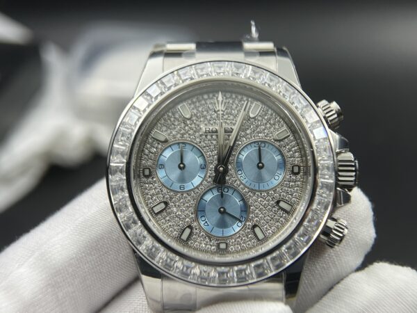 Daytona 116576TBR  1:1 Best Edition Ice Blue Dial Crystal Markers on SS Bracelet SA4130 - Image 12