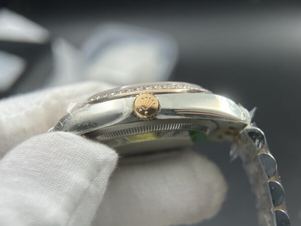 DateJust 36 SS/RG 126231 VSF  Real Diamod (VVS level) bezel custom 904L Steel RG Dial on Jubilee Bracelet VS3235 - Image 19