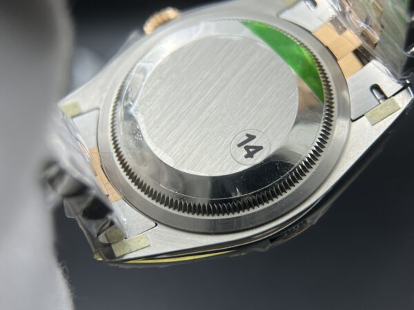 DateJust 36 SS/RG 126231 VSF  Real Diamod (VVS level) bezel custom 904L Steel RG Dial on Jubilee Bracelet VS3235 - Image 20
