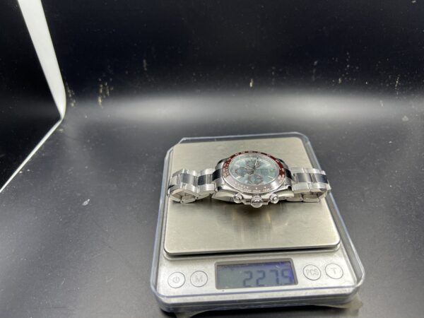 2023 Daytona 126506 Ice Blue Crystal Dial Tungsten shell Case Wrap real platinum  227 grams - Image 2