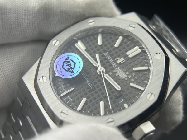 Royal Oak 37mm 15450 SS APSF 1:1 Best Edition Gray Textured Dial on SS Bracelet A3120 - Image 9