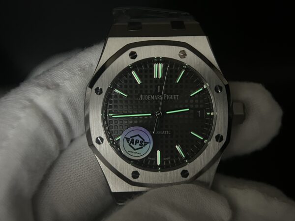 Royal Oak 37mm 15450 SS APSF 1:1 Best Edition Gray Textured Dial on SS Bracelet A3120 - Image 10