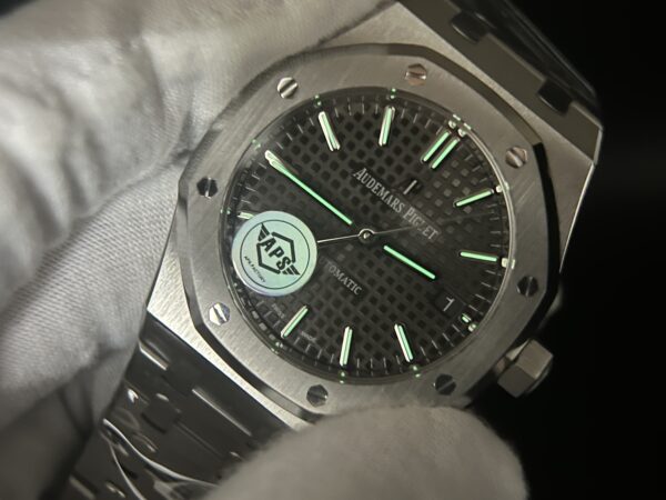Royal Oak 37mm 15450 SS APSF 1:1 Best Edition Gray Textured Dial on SS Bracelet A3120 - Image 11