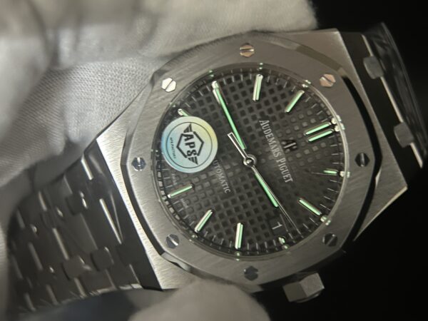 Royal Oak 37mm 15450 SS APSF 1:1 Best Edition Gray Textured Dial on SS Bracelet A3120 - Image 12