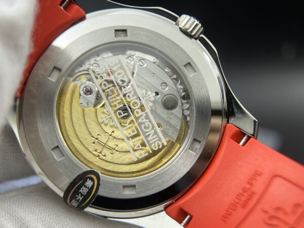 Aquanaut 5167 SS 3KF Best Edition Singapore on Red Second Hand on Red Rubber Strap A324Super Clone V2 - Image 12