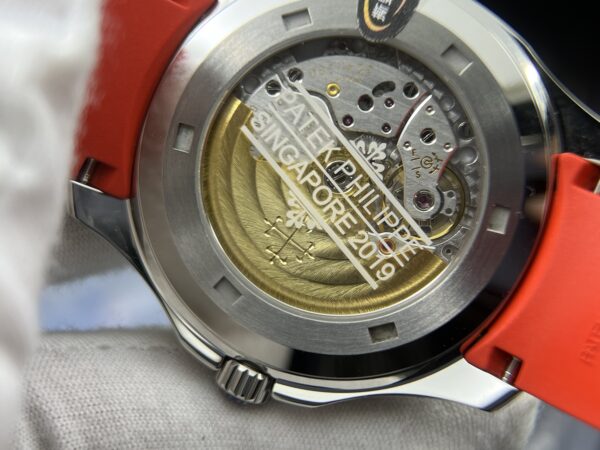 Aquanaut 5167 SS 3KF Best Edition Singapore on Red Second Hand on Red Rubber Strap A324Super Clone V2 - Image 13