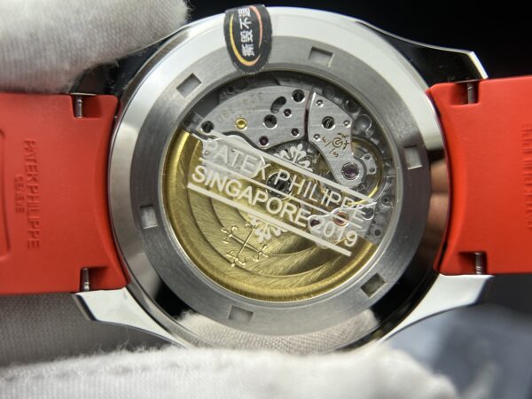 Aquanaut 5167 SS 3KF Best Edition Singapore on Red Second Hand on Red Rubber Strap A324Super Clone V2 - Image 15