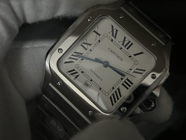 Santos de Cartier XL 40mm SS BVF 1:1 Best Edition White Dial on SS Bracelet MIYOTA 9015 - Image 11