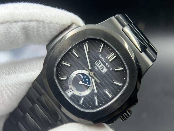 Nautilus 5726 Full Function SS DLC Best Edition Grey Dial on SS Bracelet A324(Based on PPF factory)