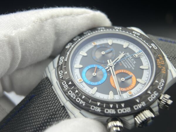 Daytona DIW Carbon  1:1 Best Edition grey Dial on Black Nylon Strap SA4130 - Image 6
