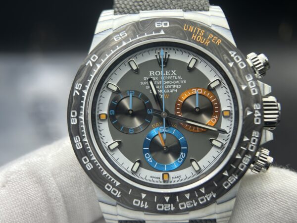 Daytona DIW Carbon  1:1 Best Edition grey Dial on Black Nylon Strap SA4130 - Image 8