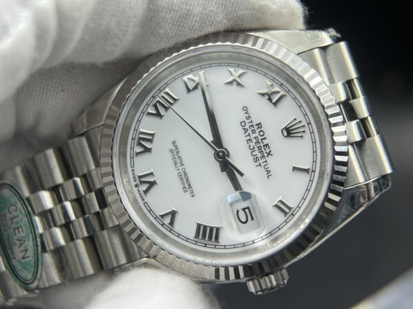 DateJust 36 SS 126234 VSF 1:1 Best Edition 904L Steel White Roman Dial on Jubilee Bracelet VS3235