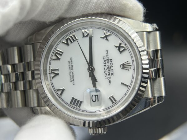 DateJust 36 SS 126234 VSF 1:1 Best Edition 904L Steel White Roman Dial on Jubilee Bracelet VS3235 - Image 4