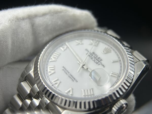 DateJust 36 SS 126234 VSF 1:1 Best Edition 904L Steel White Roman Dial on Jubilee Bracelet VS3235 - Image 6