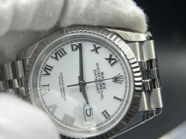 DateJust 36 SS 126234 VSF 1:1 Best Edition 904L Steel White Roman Dial on Jubilee Bracelet VS3235 - Image 7