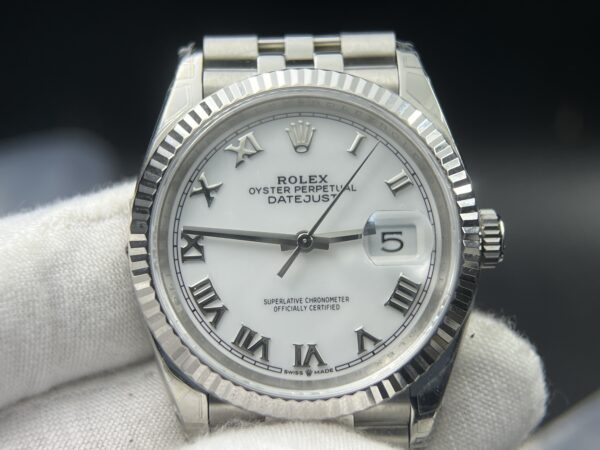 DateJust 36 SS 126234 VSF 1:1 Best Edition 904L Steel White Roman Dial on Jubilee Bracelet VS3235 - Image 9