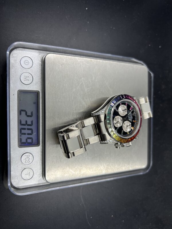 Daytona 116599RBOW Rainbow Bezel Tungsten shell Case Wrap real platinum 230 grams - Image 21