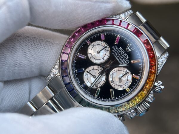 Daytona 116599RBOW Rainbow Bezel Tungsten shell Case Wrap real platinum 230 grams - Image 3