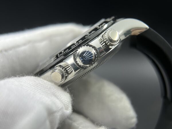 Daytona 116519 SS Clean Factory 1:1 Best Edition Black Diamonds Dial on Oysterflex Rubber Strap SA4130 V3 version - Image 12
