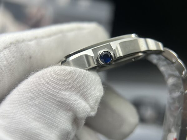 Santos de Cartier XL 35mm SS BVF 1:1 Best Edition White Dial on SS Bracelet MIYOTA 9015 - Image 12