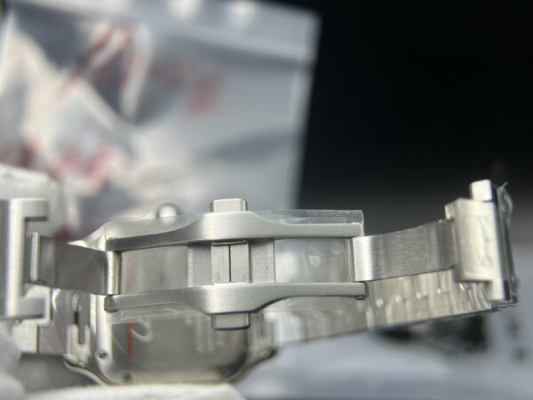 Santos de Cartier XL 35mm SS BVF 1:1 Best Edition White Dial on SS Bracelet MIYOTA 9015 - Image 15