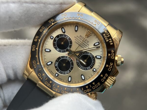 Daytona 116518 Tungsten shell Case Wrap real gold 155 grams-Professional instruments display 18k - Image 2