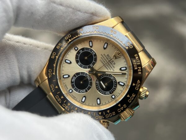 Daytona 116518 Tungsten shell Case Wrap real gold 155 grams-Professional instruments display 18k - Image 7