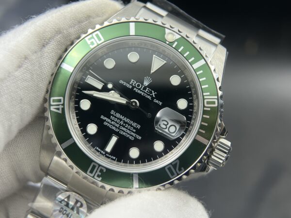 Submariner 16610 LV 904L Steel ARF 1:1 Best Edition on SS Bracelet SH 3135 V2 - Image 3