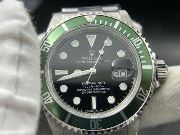 Submariner 16610 LV 904L Steel ARF 1:1 Best Edition on SS Bracelet SH 3135 V2 - Image 10