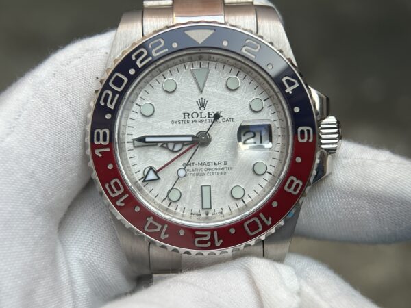 GMT-Master II 126719 BLRO Meteorite dial Tungsten shell Case Wrap real platinum 240 grams - Image 4