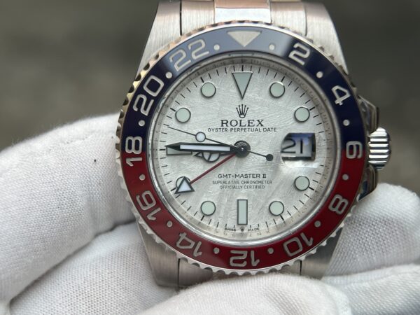 GMT-Master II 126719 BLRO Meteorite dial Tungsten shell Case Wrap real platinum 240 grams - Image 8