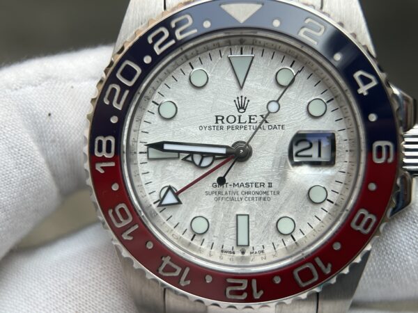 GMT-Master II 126719 BLRO Meteorite dial Tungsten shell Case Wrap real platinum 240 grams - Image 15