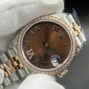 Daydate 31mm 8F 1:1 Best Edition Brown Gradient Dial on President Bracelet eta 2671 movement (Tungsten Heavy Version)